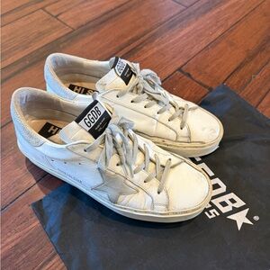 Golden Goose Hi Star White Sneakers